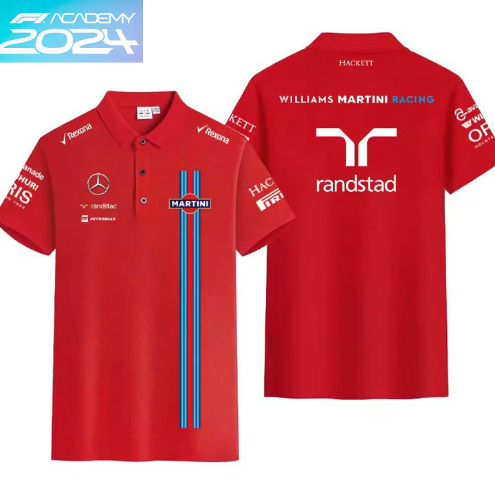 2024 Polo Williams Martini Racing Coton Slim Fit Manche Courte Homme